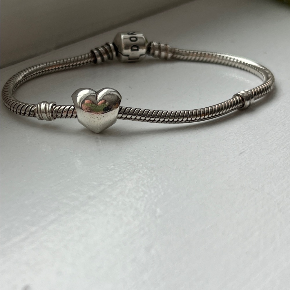 Retired Pandora Smooth Heart Bead Charm